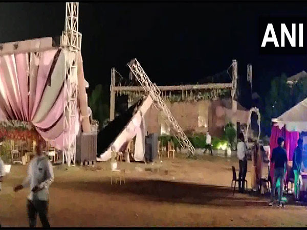 Wedding pandal collapses due to heavy rain, 8 injured