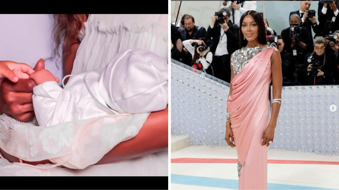 Supermodel Naomi Campbell welcomes her second child at 53