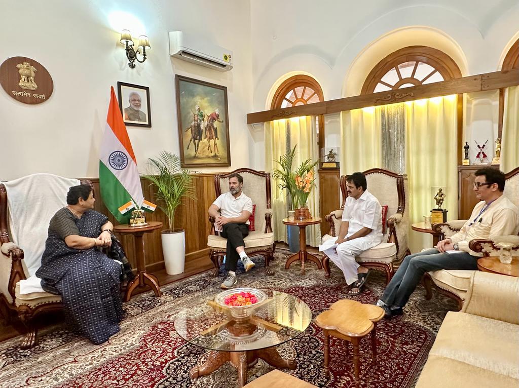 'Manipur needs peace...' Rahul Gandhi after meeting Governor Anusuiya Uikey in Imphal