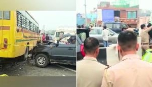 Delhi-Meerut Expressway Accident: 6 killed in school bus-car collision near Ghaziabad