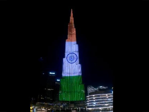 Welcome PM Modi: Dubai's Burj Khalifa lit up in colours of Indian flag