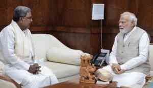 Karnataka CM Siddaramaiah calls on PM Modi