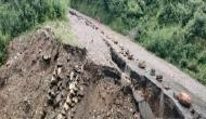 A portion of Gangotri Highway caves in