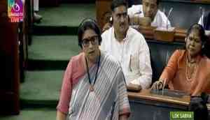 'Misogynistic man': Smriti Irani over Rahul Gandhi's 'flying kiss' to Parliament