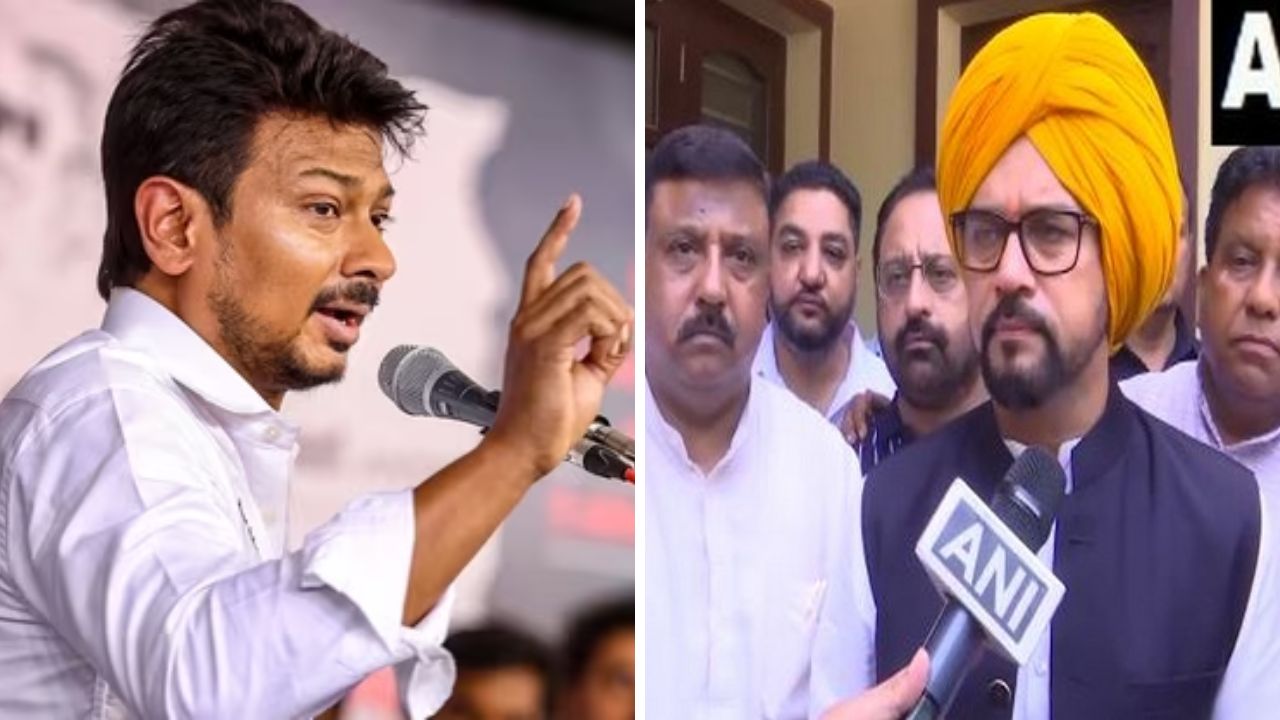 'They will stoop to any level,' Anurag Thakur on Udhayanidhi Stalin's anti-Sanatan remark