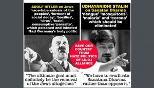 BJP compares Udhayanidhi Stalin with Hitler