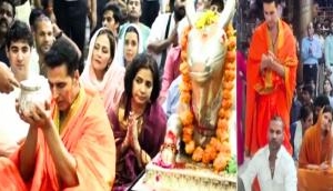 Ujjain: Akshay Kumar and Shikhar Dhawan Seek Blessings at Mahakaleshwar Temple