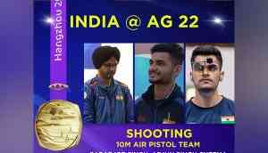 Asian Games: Sarabjot Singh, Shiva Narwal, Arjun Singh Cheema win Gold in Men's 10m Air Pistol Team