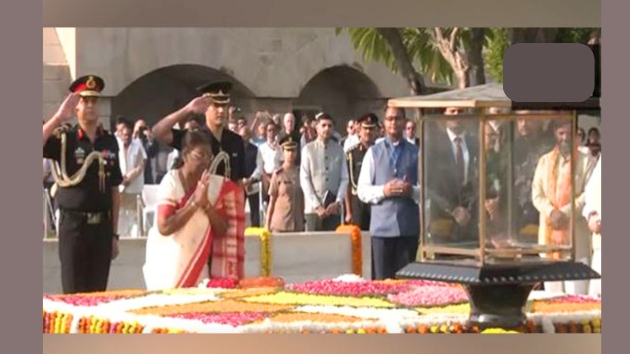 Gandhi Jayanti: President Droupadi Murmu pays homage to Mahatma Gandhi at Rajghat