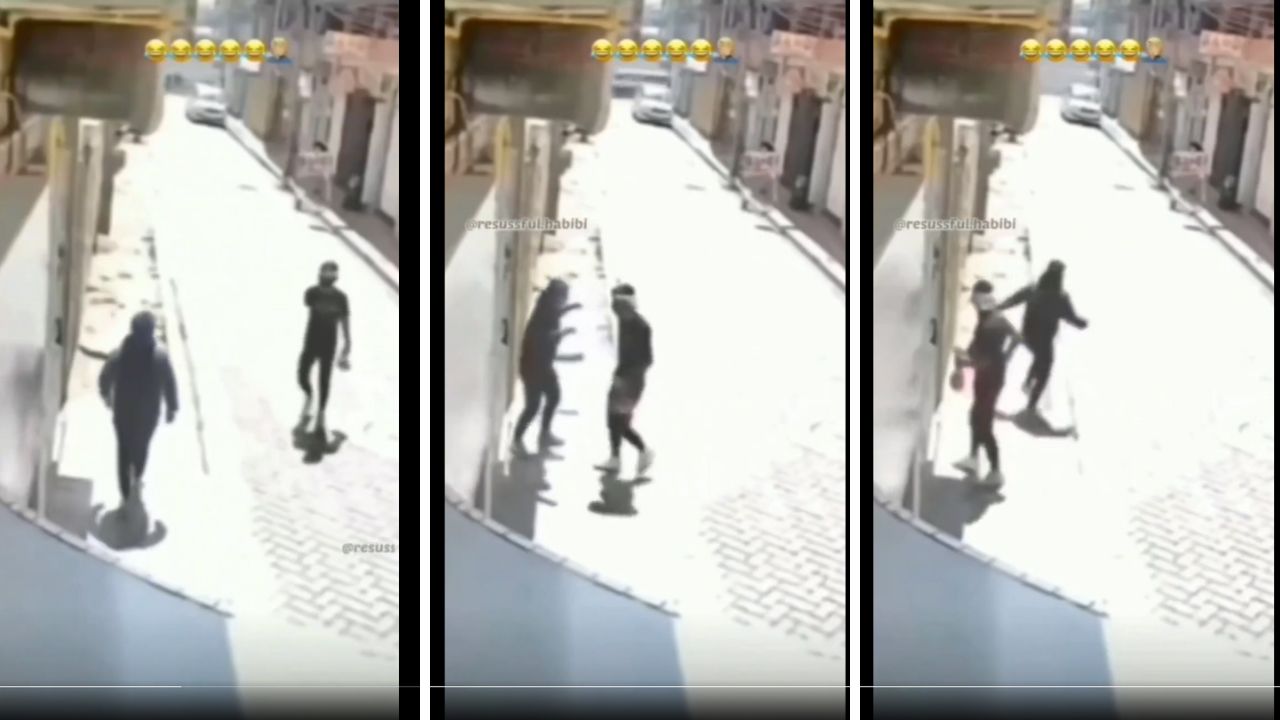 Hilarious Street Sprint: Who Can Blame the Man!