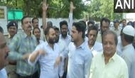 MP assembly polls: Congress workers protest outside Kamal Nath's residence