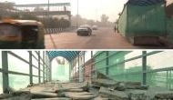 Delhi: Portion of foot-over bridge collapses in Laxmi Nagar