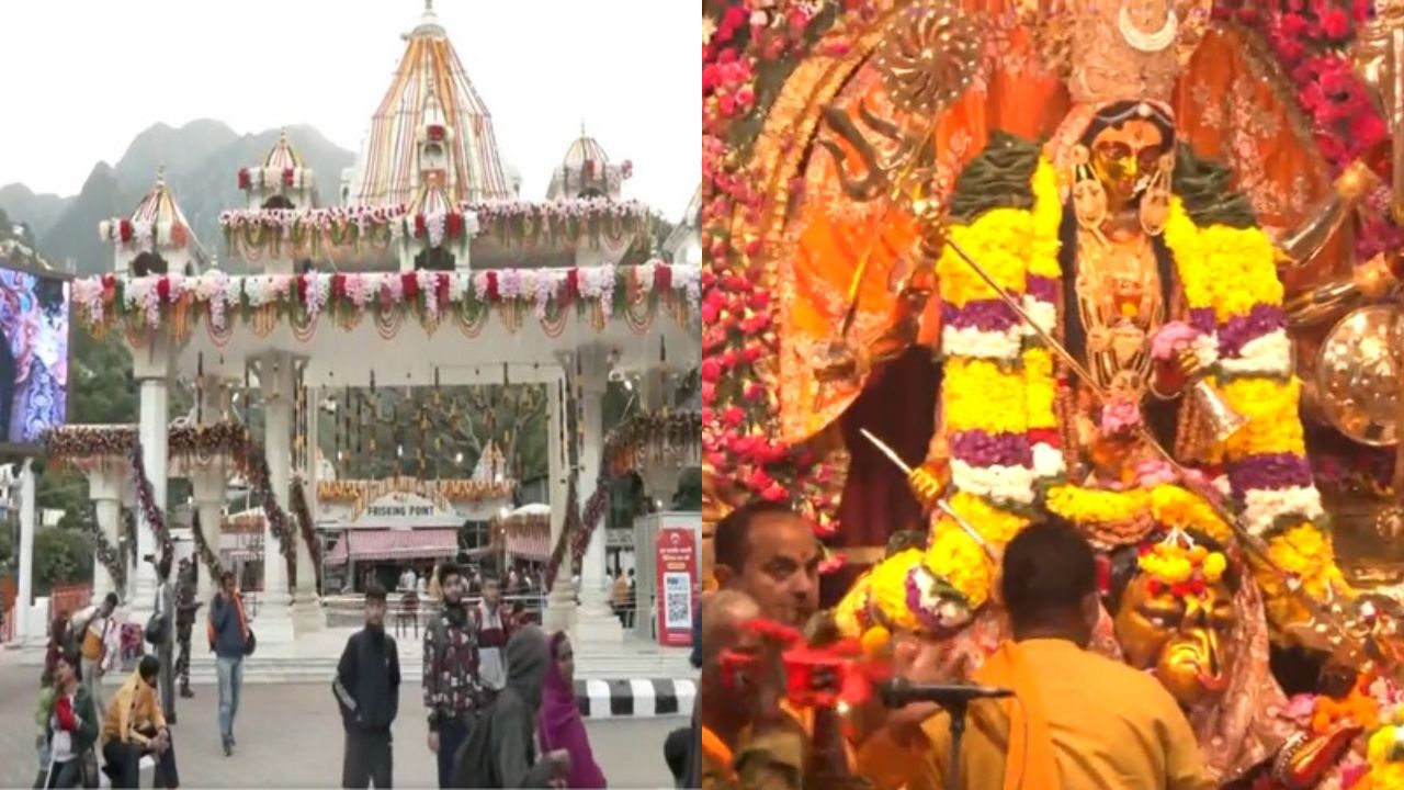 J-K: Devotees throng Shri Vaishno Devi temple in Katra on last day of Navratri