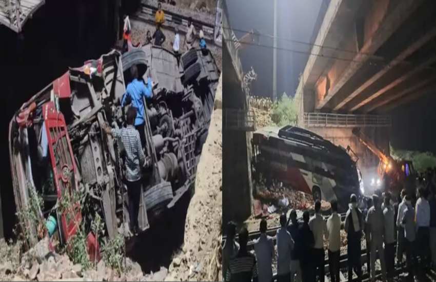 Rajasthan: Four killed, 34 injured after bus falls on railway track