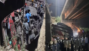 Rajasthan: Four killed, 34 injured after bus falls on railway track