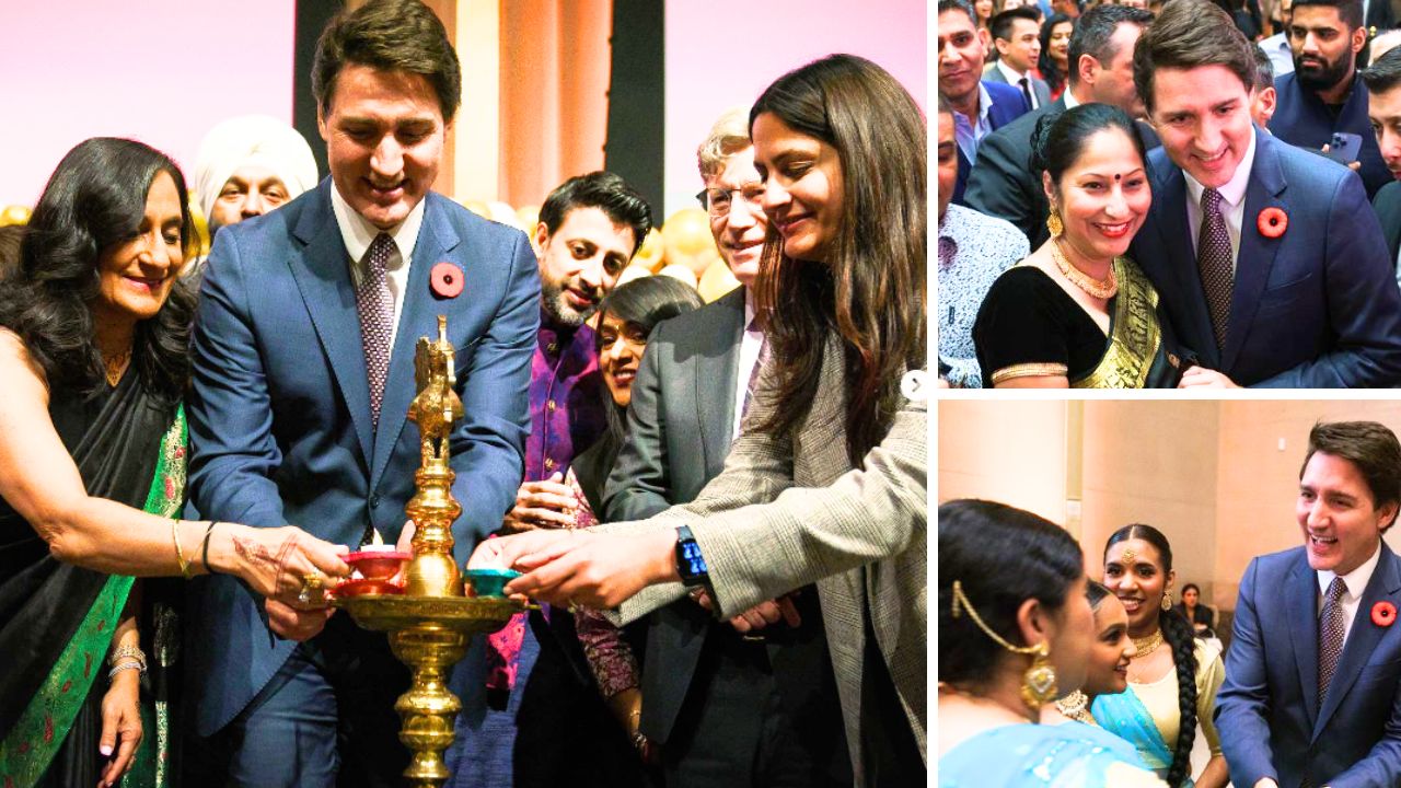 Canada PM Justin Trudeau attends Diwali celebrations