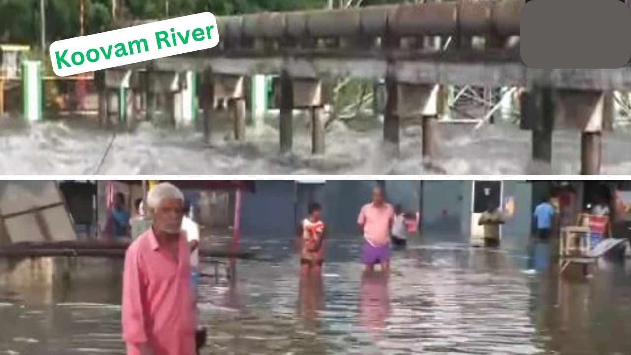Chennai Massive Waterlogging: Koovam River rages due to Cyclone 'Michaung'