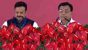 BJP leaders Jagdish Devda and Rajendra Shukla take oath as Deputy Chief Ministers of Madhya Pradesh