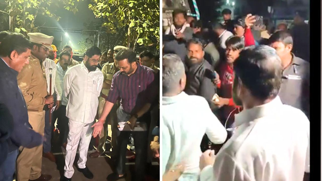 CM Eknath Shinde helps injured person on Nagpur-Amravati road