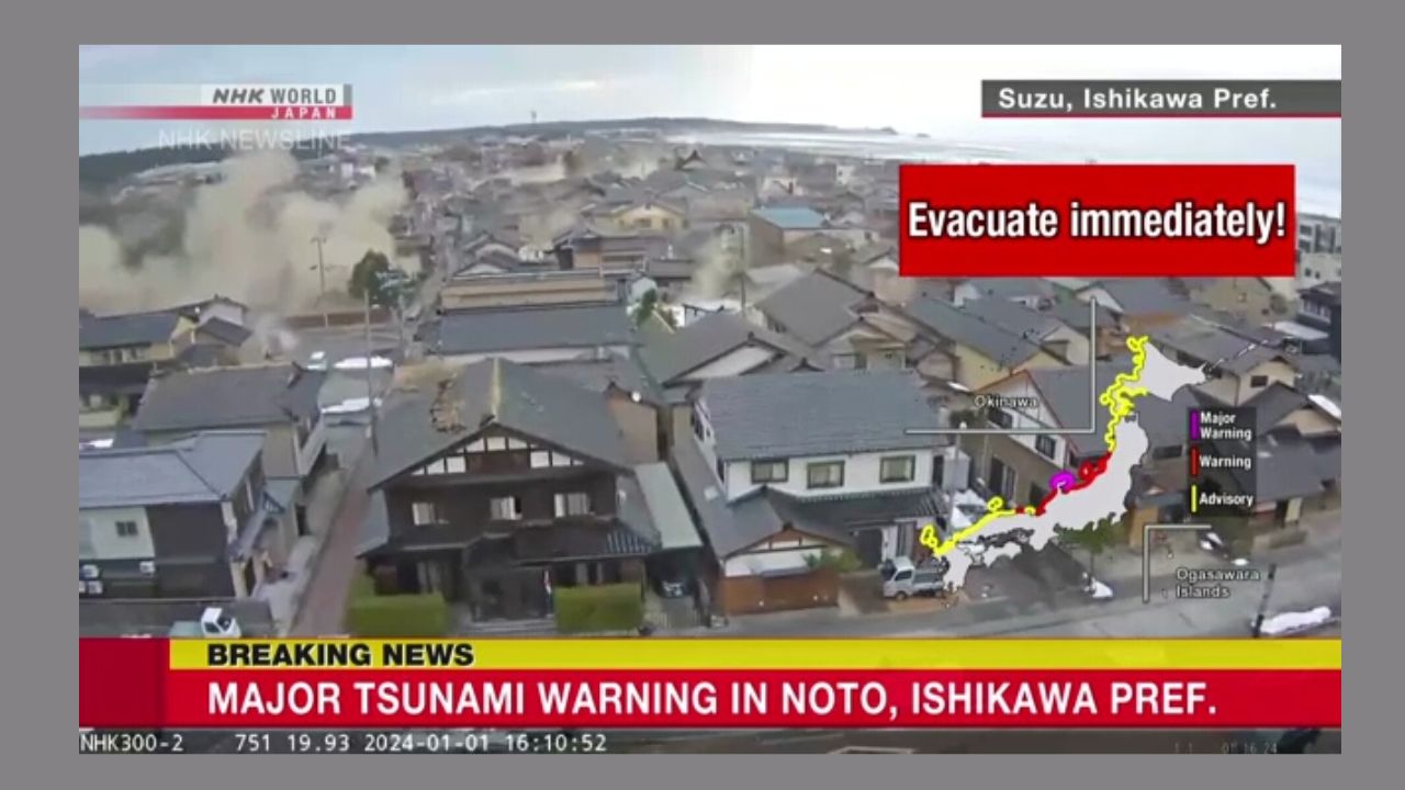 7.5 magnitude earthquake rocks central Japan, tsunami warning issued