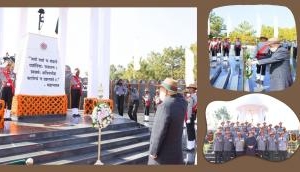 Meghalaya: Amit Shah lays wreath at Shillong war memorial