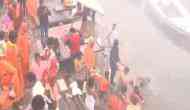 Devotees take holy dip in Ganga river at Varanasi ahead of Ram Mandir inauguration