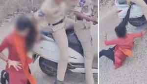 Telangana cops drag protesting student by hair