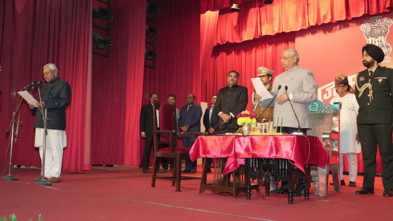 Nitish Kumar takes oath as Bihar Chief Minister for record ninth time