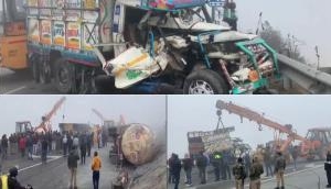 Dense Fog: Several vehicles collide on Delhi-Lucknow Highway