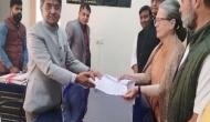Sonia Gandhi files nomination for Rajya Sabha elections from Rajasthan