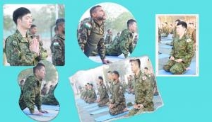 Rajasthan: Indian, Japanese armies perform Yoga in joint exercise 