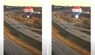 Video: Hot air balloon crashes into power lines
