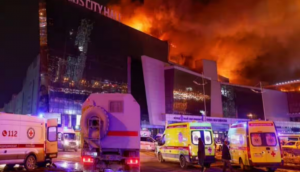 मॉस्को: कॉन्सर्ट हॉल में आतंकी हमला, 60 की मौत, 145 घायल