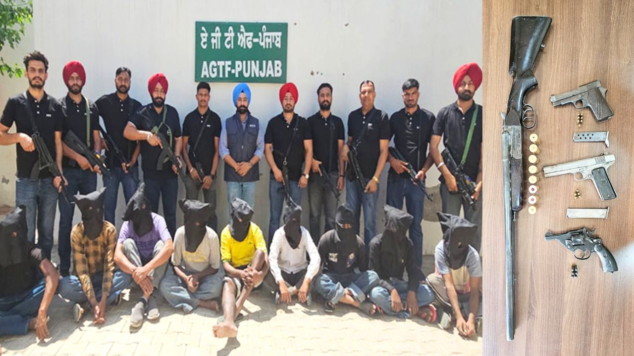 Punjab Police arrest 11 members of gangster Charanjit Singh gang, recover huge cache of ammunition