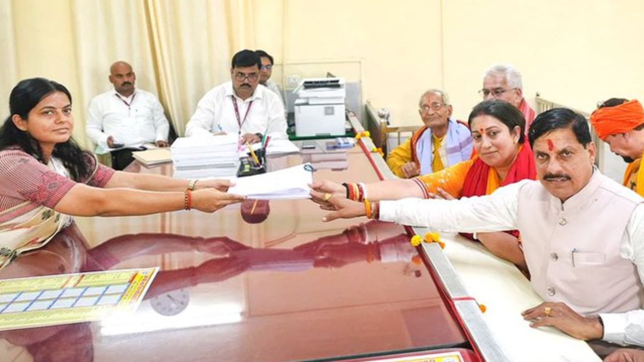 Smriti Irani files nomination papers from Amethi