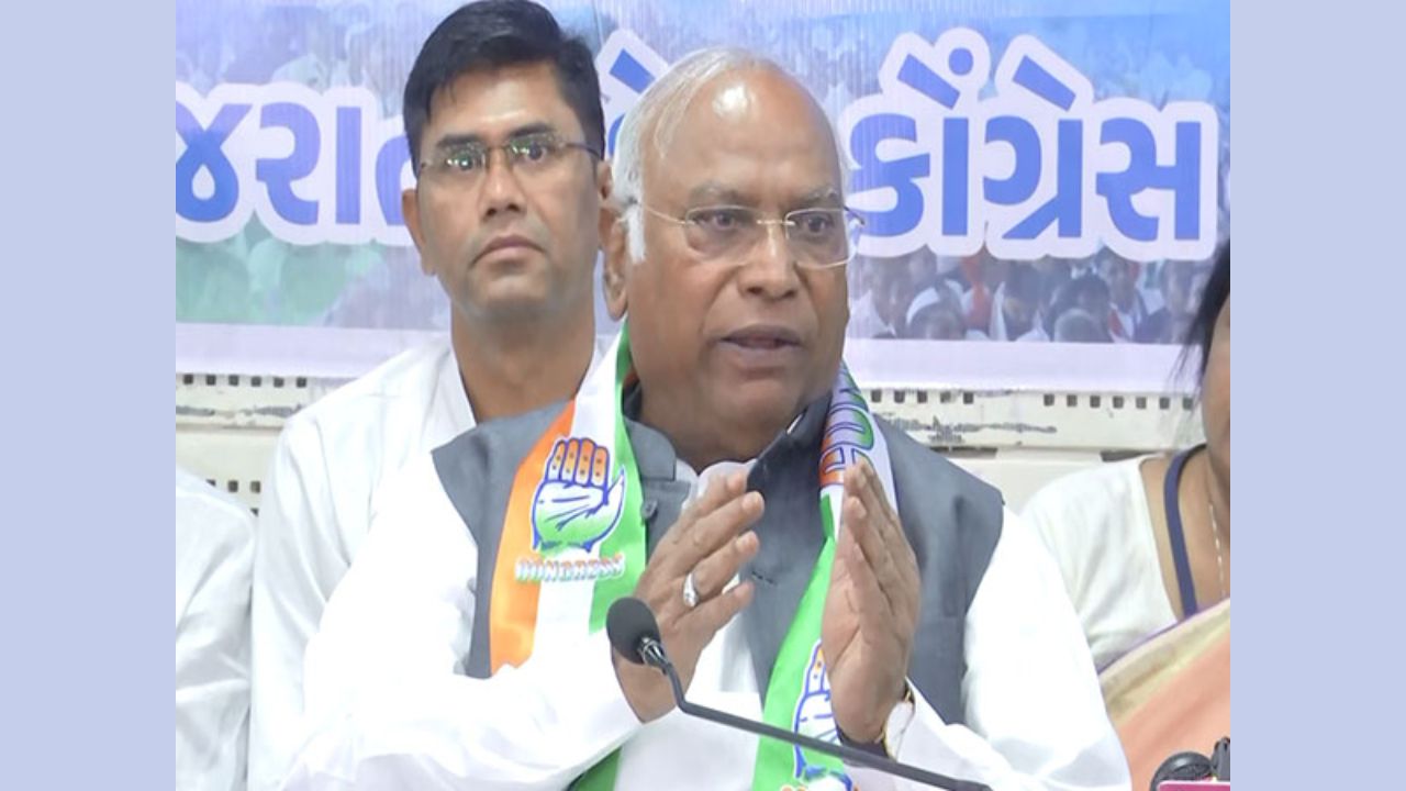 Mallikarjun Kharge hits out after PM Modi's Ambani-Adani jibe