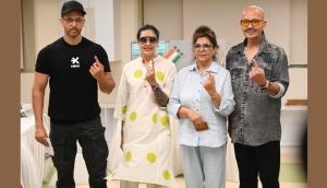 'Study the candidates before you vote,' says Hrithik Roshan after casting his vote