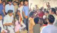 Gorakhpur: BJP's Ravi Kishan meets family members of two workers killed in Kuwait fire incident