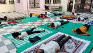 Yoga Practice in Full Swing Ahead of International Yoga Day