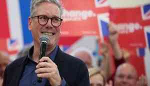 Keir Starmer after exit polls show landslide win for UK's Labour Party