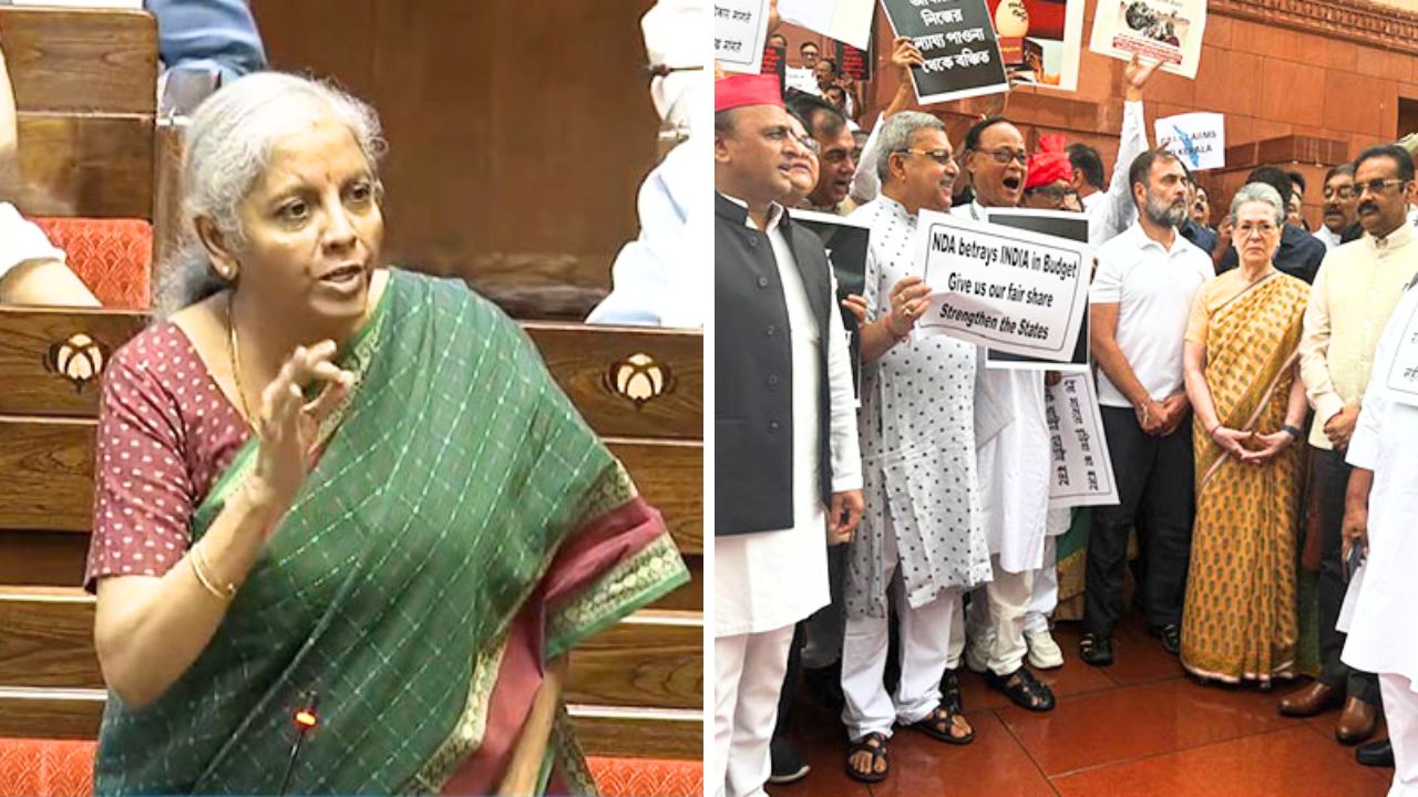 'Outrageous allegations,' says Nirmala Sitharaman as opposition labels budget 'discriminatory'