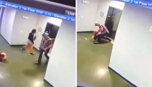 Amazing Video: Quick-Thinking Man Saves Dog from Lift Mishap