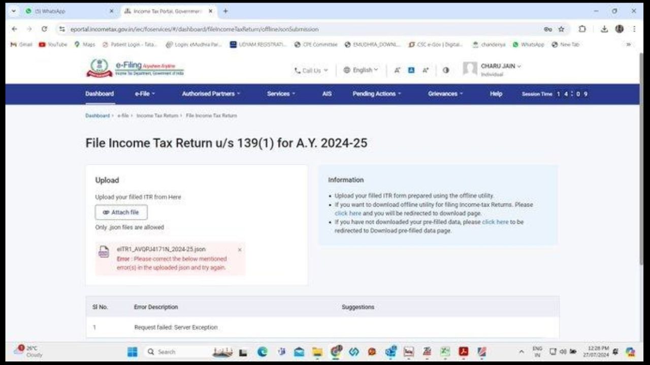 Income Tax Filing Deadline on July 31: Server Issues Disrupting Last-Minute Submissions