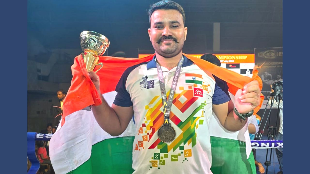 Ganesh Jat Wins Gold Medal in Asian Hybrid Chess Boxing Championship