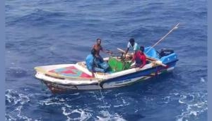 Indian Fishermen Rescue Stranded Sri Lankan Fisherman