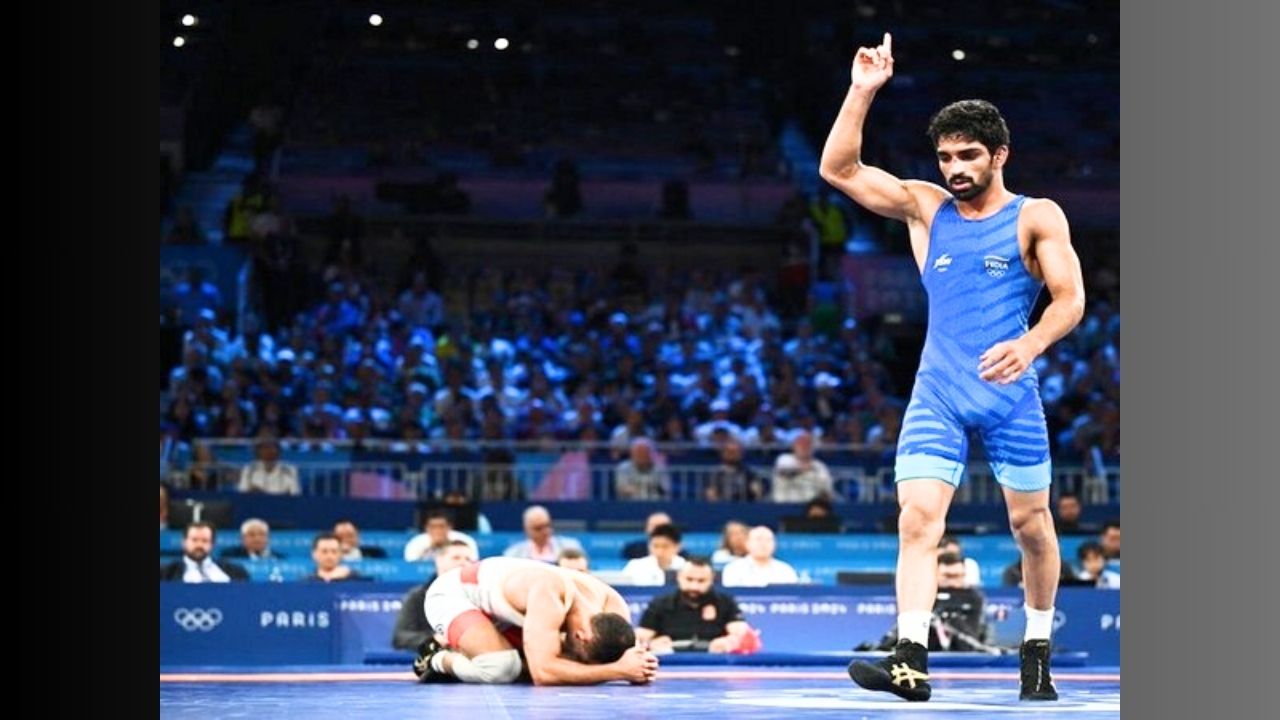 Paris Olympics: Aman Sehrawat clinches bronze in 57 kg freestyle wrestling event