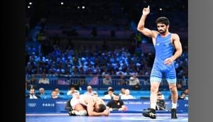 Paris Olympics: Aman Sehrawat clinches bronze in 57 kg freestyle wrestling event