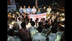 Protest in Vidisha Against Kolkata Incident