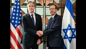 Israel President Herzog meets with US Secretary Blinken