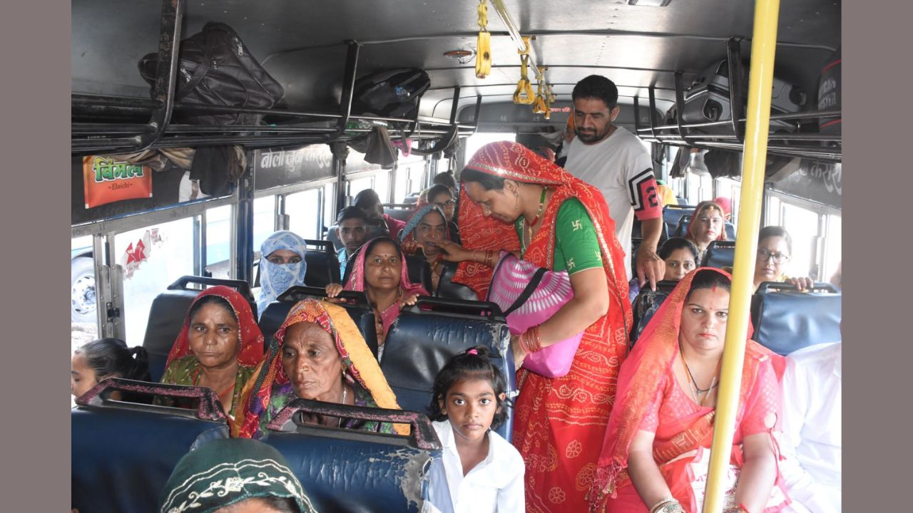 Bikaner: 120 Roadways Buses Ferry Over 25,000 Women for Free